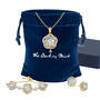 Perfectly Paired Love Knot Pendant with Matching Earrings 4922 0122 g giftpouch