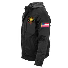 The Personalized Veteran Hooded Trucker Jacket 12560 0015 d right sleeve