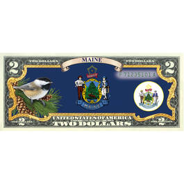 State Bird and Flower Enhanced $2 Bill Collection 11346 0026 a Maine