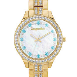 Personalized Birthstone Halo Watch 11445 0018 c march