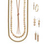 Golden Glamour Trio Necklace&Earring Collection 12113 0017 a main