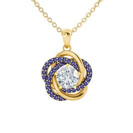 Birthstone Love Knot Pendant with FREE Matching Earrings 12709 0025 u september
