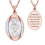 I Love You Personalized Diamond Pendant 6704 rose