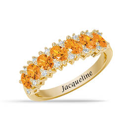 Genuine Citrine Birthstone Ring 12394 0116 a main