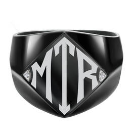 Midnight Magic Diamond Signet Ring 10831 0012 b straight