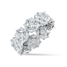 Garland Petals Silver Eternity Ring 11536 0018 a main
