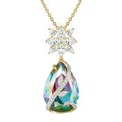 The Radiant Bloom Crystal Diamond Pendant 12597 0012 a main