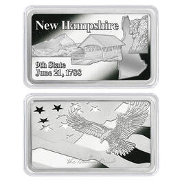 America the Beautiful Silver Plated Ingot Collection 11985 0014 ze NH