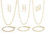 Golden Glamour Triple Necklace Bracelet&Earring Collection 12917 0015 a main