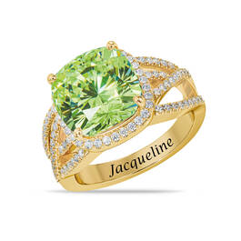 Bold Beautiful Birthstone Swirl Ring 12614 0011 h august
