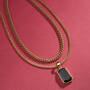 Black Onyx Pendant with FREE 22 Curb Link Chain 12571 0012 d staged
