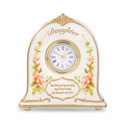 My Daughter Forever Porcelain Clock 12565 0010 a main