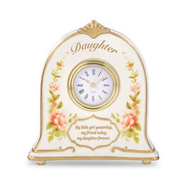 My Daughter Forever Porcelain Clock 12565 0010 a main
