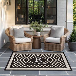 The Personalized Monogrammed Outdoor Accent Rug 12812 0011 m room