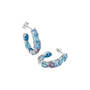 Blue Wave Crystal Earrings, Blue Wave Crystal Earrings 11987 0038 b flat