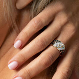 The Copper Inspiration Ring with FREE Matching Earrings 12351 0026 o model