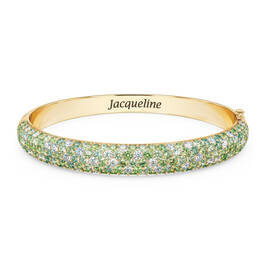 Personalized Birthstone Mosaic Bangle 11388 0017 h august