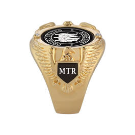 The Personalized Custom Crafted Veteran Ring 12341 0011 c leftside