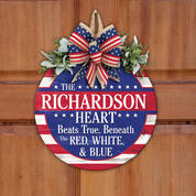 The Personalized Family All American Welcome Sign 12414 0013 b sign
