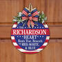 The Personalized Family All American Welcome Sign 12414 0013 b sign