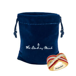 Birthstone Crisscross Ring 11841 0018 m giftpouch