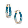 Blue Wave Inside Out Hoop Earrings 12039 0018 a main