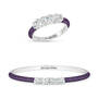 Brilliant Birthstone Bangle with Free Matching Ring 12683 0017 b february