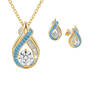 Birthstone Swirl Pendant with Free Matching Earrings 12210 0019 l december