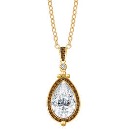 Mocha Crystal Pendants 6074 0040 e july