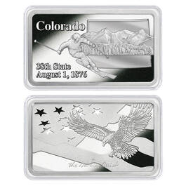 America the Beautiful Silver Plated Ingot Collection 11985 0014 g CO