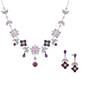 Cherry Blossom Crystal Neck Ear Set 10302 0012 a main