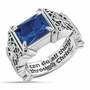 “I Can Do All Things" Birthstone Ring, I Can Do All Things Birthstone Ring 6524 001 2 9