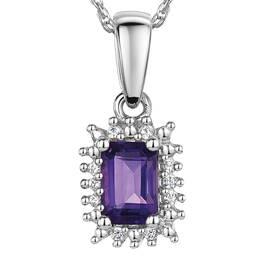 MYSTIC AMETHYST SILVER PENDANT UK MYAP b closeup