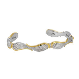 Diamond Angel Wing Bangle 11718 0018 c side