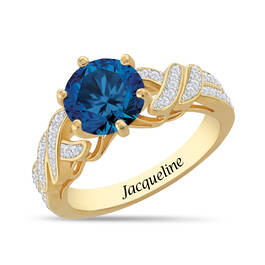 Personalized Beautiful Birthstone Ring 11065 0017 i september
