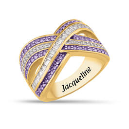 Birthstone Crisscross Ring 11841 0018 b february