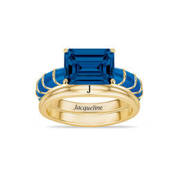 Born to Shine Birthstone Ring with Free Personalized Accent Band 12671 0011 i september