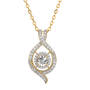 Sparkling Embrace Genuine White Topaz Pendant 12302 0018 d april