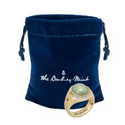 Good Luck and Good Fortune Genuine Jade and Diamond Ring 12206 0015 g giftpouch