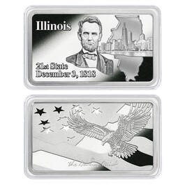 America the Beautiful Silver Plated Ingot Collection 11985 0014 n IL