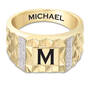 Personalized Diamond Dimensions Ring, Personalized Diamond Dimensions Ring 12028 0011 b angle