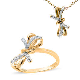 Diamond Bow Ring Free Pendant 11142 1616 a main