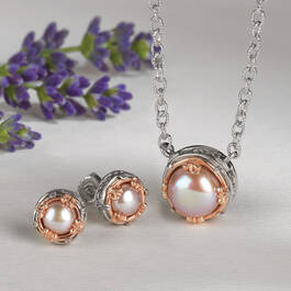 Anatoli Lavender Pearl Necklace with FREE Matching Earrings 12060 0010 b set