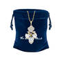 Golden Rose Triple Heart Necklace 12763 0010 g giftpouch