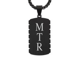 The Personalized Black Steel Mens Set 12261 0017 c back