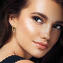 True Elegance Italian 9kt Gold Swirl Hoops 11209 0014 m model