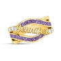 Golden Swirl Birthstone Ring 12672 0010 b february