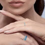 Personalized Ocean Blue Stackable Ring Set 12355 0014 n model