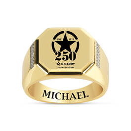 The Personalized US Army Commemorative Diamond Set 12624 0019 b ring