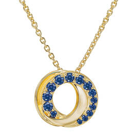 Sapphire Blue Sensational Golden Pendant Collection 12431 0012 g pendant